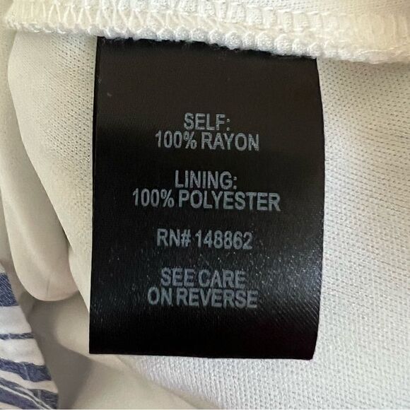 Torrid Blue/White Stripe Zip Front Preppy Drawstring Shirt Dress Size M/L - Picture 10 of 10